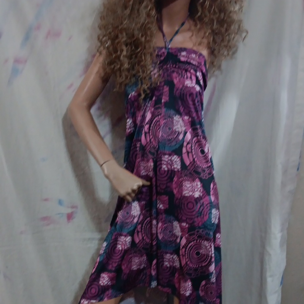 Pacific Trail Pink and Purple Patterned Top